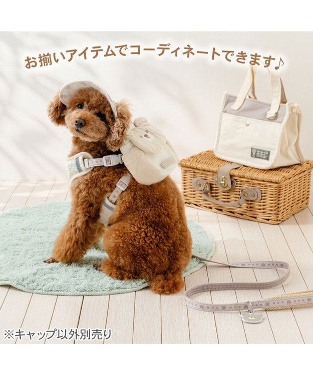 PET PARADISE ペットパラダイス くまちゃん 刺繍帽子 ４Ｓ～３Ｓ/ＳＳ～Ｓ オフホワイト