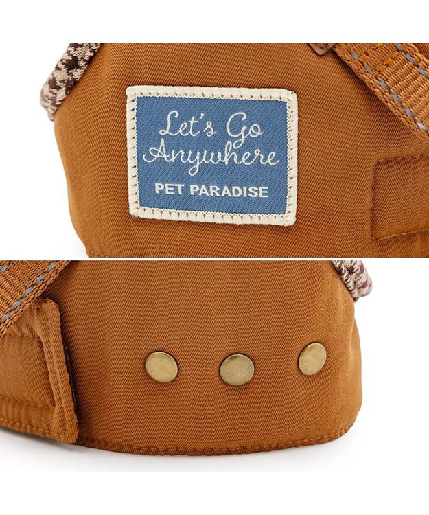 PET PARADISE ペットパラダイス ツイルベストハーネス Ｌ ブラウン