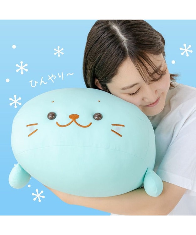Mother garden しろたん クール抱き枕 55ｃｍ 《ミントブルー》 単品 ミントブルー