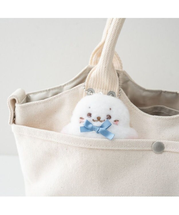 Mother garden しろたん フラットチーク キーホルダー 《しろたん》 単品 しろたん