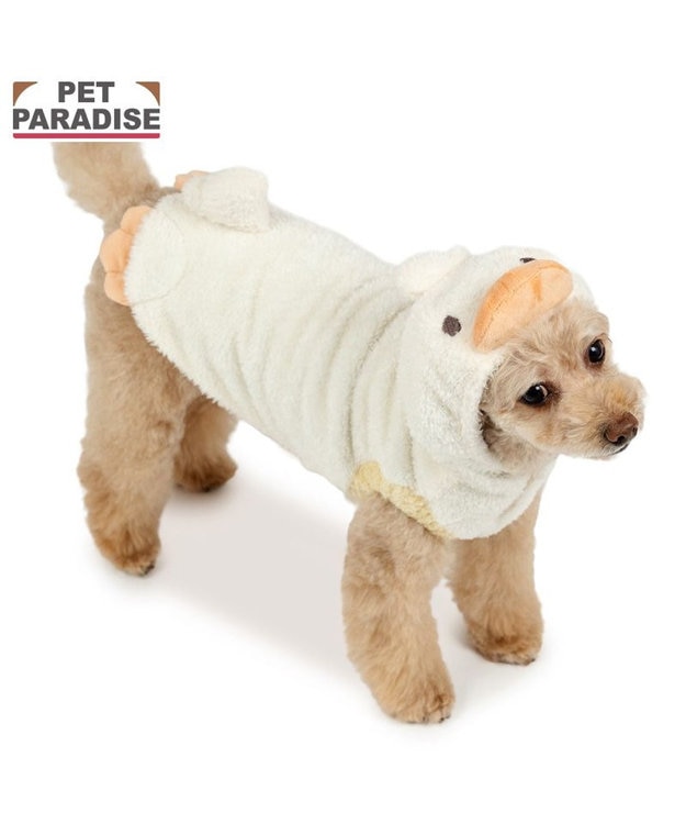 PET PARADISE ペットパラダイス 白あひるさん パーカー 小型犬 ホワイト