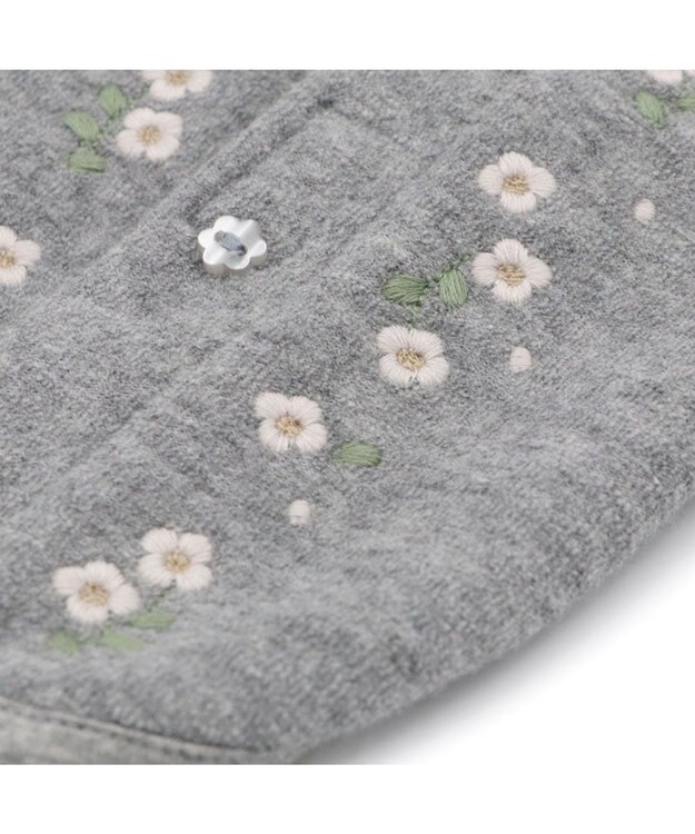 PET PARADISE ペットパラダイス お花刺繍 ベスト 小型犬 ライトグレー