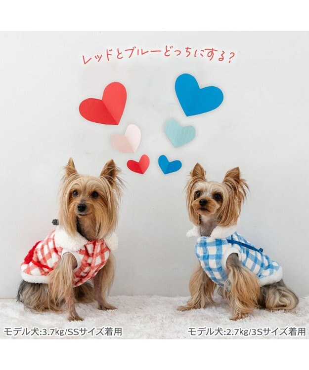 PET PARADISE スヌーピー ハートボアベスト《レッド》小型犬 ホワイト×レッド