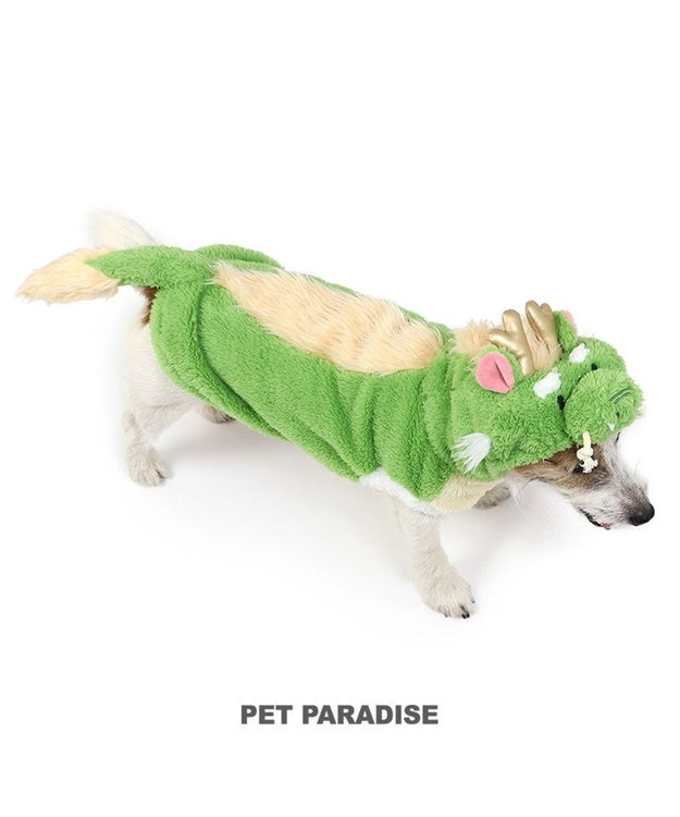 PET PARADISE ペットパラダイス なりきりパーカー 辰 小型犬 黄緑