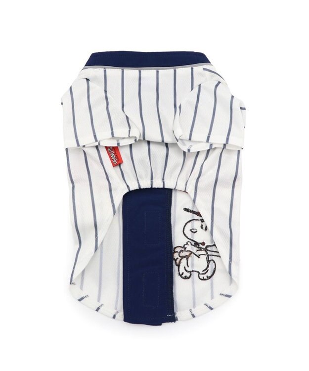 PET PARADISE スヌーピー ベースボールＴシャツ 小型犬 ホワイト×ネイビー