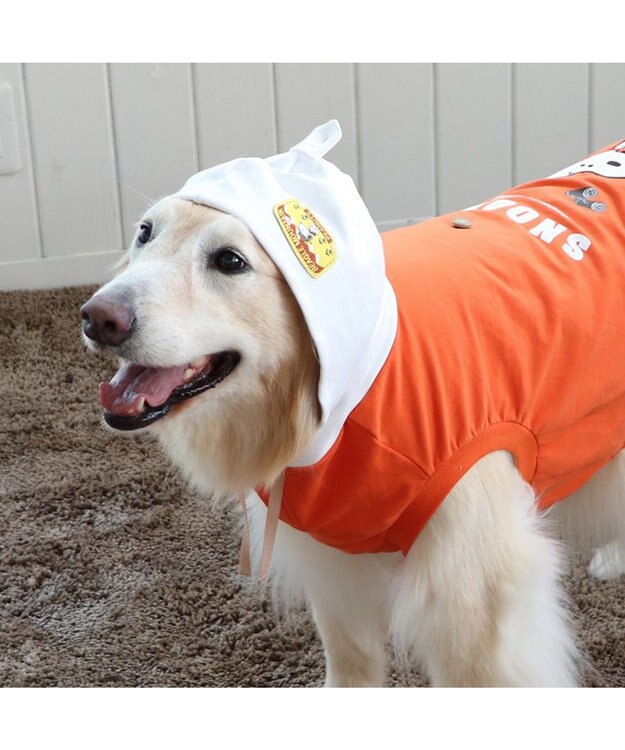 PET PARADISE スヌーピー  おでかけ柄  パーカー 《オレンジ》中型犬  大型犬 オレンジ
