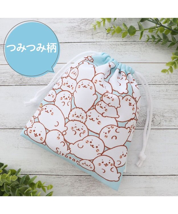 Mother garden しろたん 巾着 18×20cm 《つみつみ柄》 【単品】 つみつみ柄