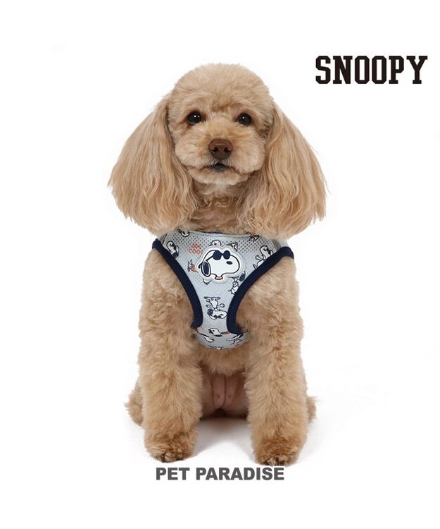 PET PARADISE スヌーピー メッシュ ベスト ハーネス 【Ｓ】 グレー