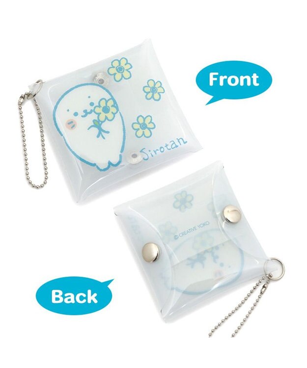 Mother garden しろたん クリアマルチケース 【単品】 しろたんお花柄
