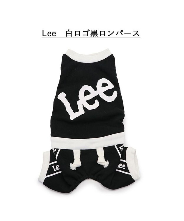 PET PARADISE Lee ロンパース 《ロゴ柄》 小型犬 ブラック