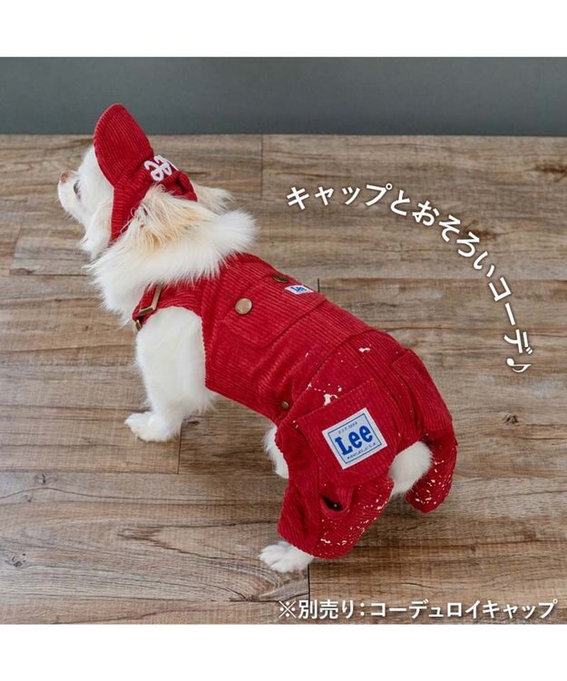 PET PARADISE Lee スプラコデュロ オーバーオール 小型犬 レッド