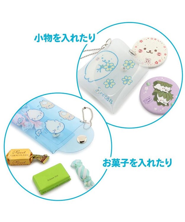 Mother garden しろたん クリアマルチケース 【単品】 しろたん＆らっこいぬ柄