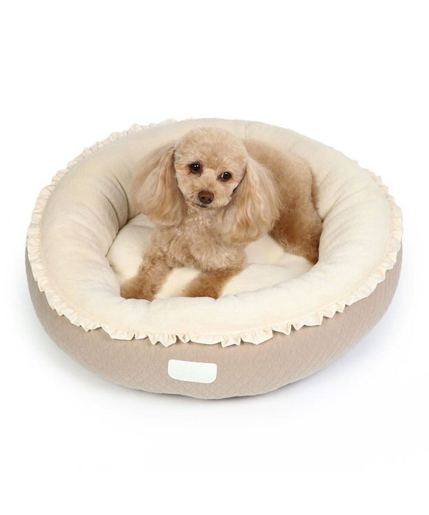 PET PARADISE ペットパラダイス　レースキルトカドラー 小型犬 ベージュ