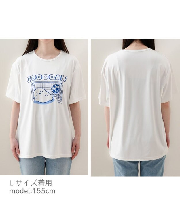 Mother garden しろたん クール Tシャツ 半袖 《ゴール》 ユニセックス ホワイト