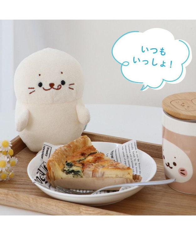 Mother garden しろたん ついてきちゃう ぬいぐるみ キーホルダー 《ぺろりついたん》 ぺろりついたん