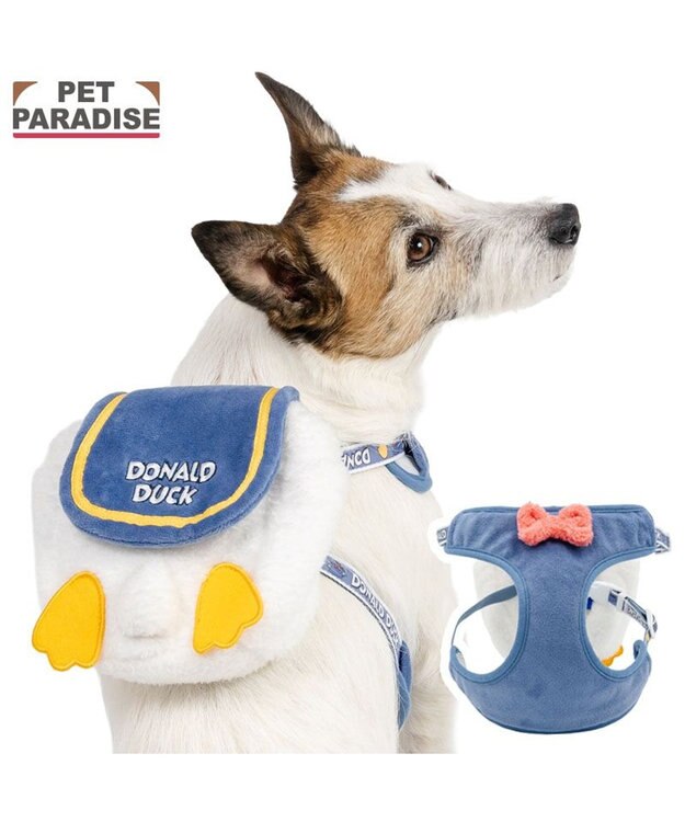 PET PARADISE ディズニー ドナルドダック リュックハーネス Ｓ ホワイト×ブルー
