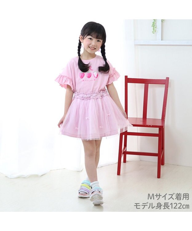 Mother garden マザーガーデン フリル袖 Ｔシャツ Ｍ/L サイズ 100～120cm 120～140cm 《ユニコーン/野いちご》 野いちご