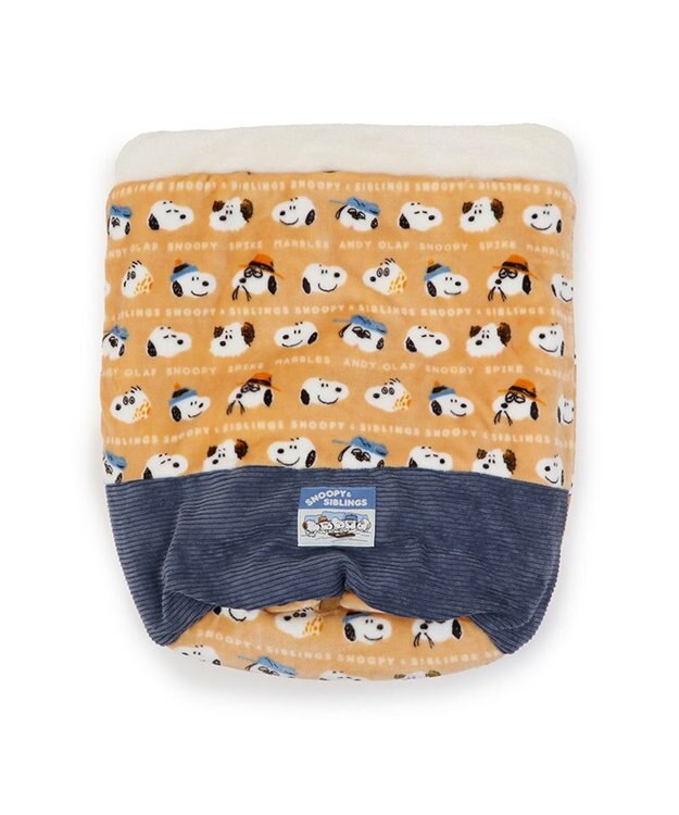 PET PARADISE スヌーピー 筒型寝袋 遠赤外線 《ブラザー柄》 42×70cm ブラザー柄
