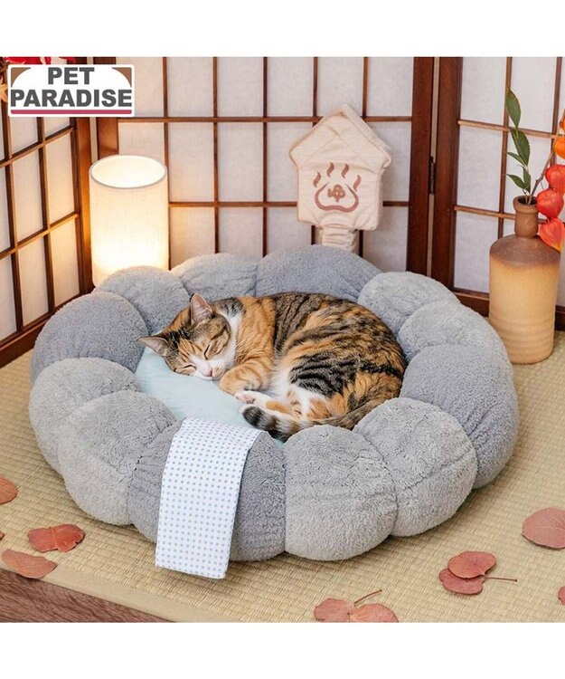 PET PARADISE ペットパラダイス 猫 湯ったり露天風呂 カドラ－ グレー