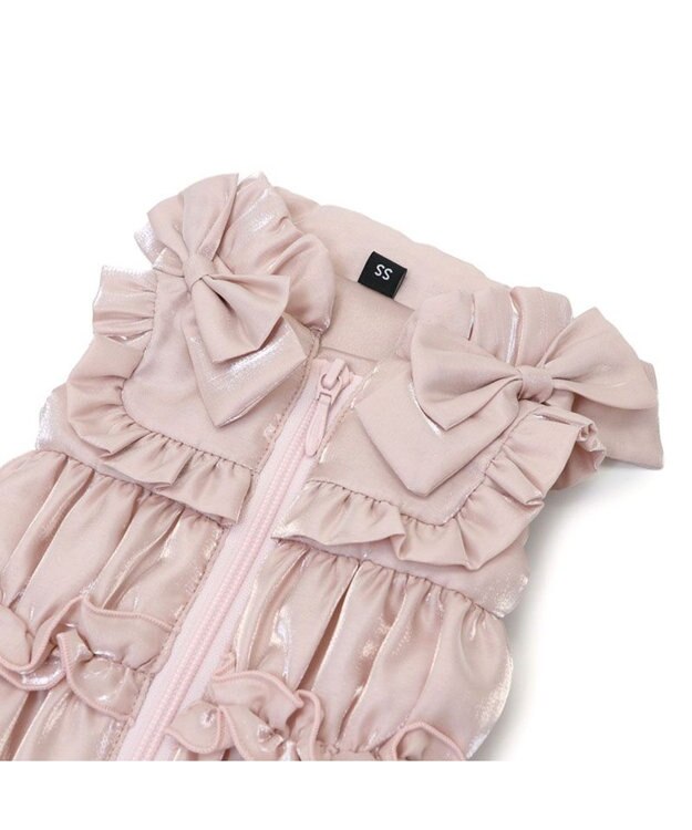 PET PARADISE cherircouture リボン ギャザーベスト 《ピンク》 小型犬 ピンク