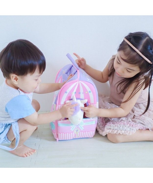 Mother garden マザーガーデン とことこおさんぽシリーズ ユニコーン 夢のお城 キャッスル ハウス 単品 ピンク（淡）