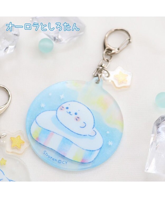 Mother garden しろたん 氷の国 アクリルキーホルダー 《オーロラとしろたん》 単品 オーロラとしろたん