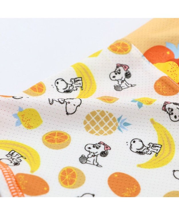 PET PARADISE 犬の服 春夏 ひんやり クール メッシュ 接触冷感 虫よけ スヌーピー フルーツ 柄タンクトップ 【小型犬】 クールマックスエコメイド 橙