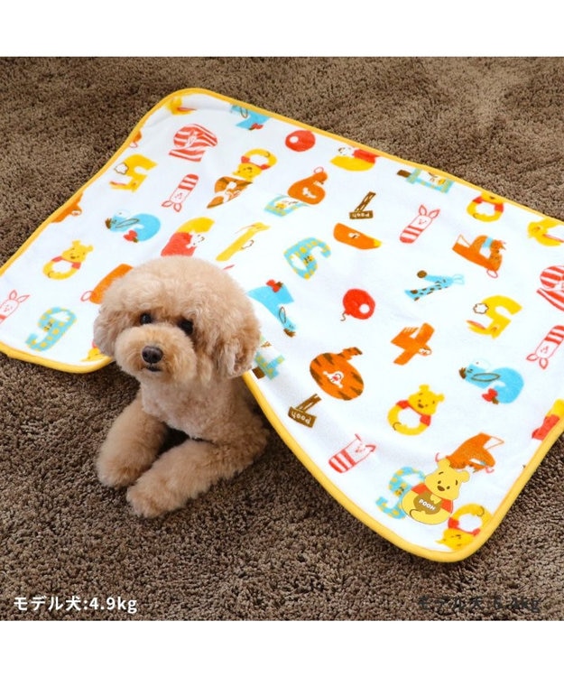 PET PARADISE ディズニー くまのプーさん ブランケット 《数字柄》 90×60cm 数字柄