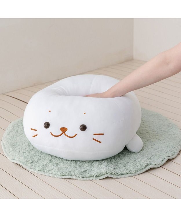 Mother garden しろたん クール抱き枕 55ｃｍ 《白色》 単品 白色