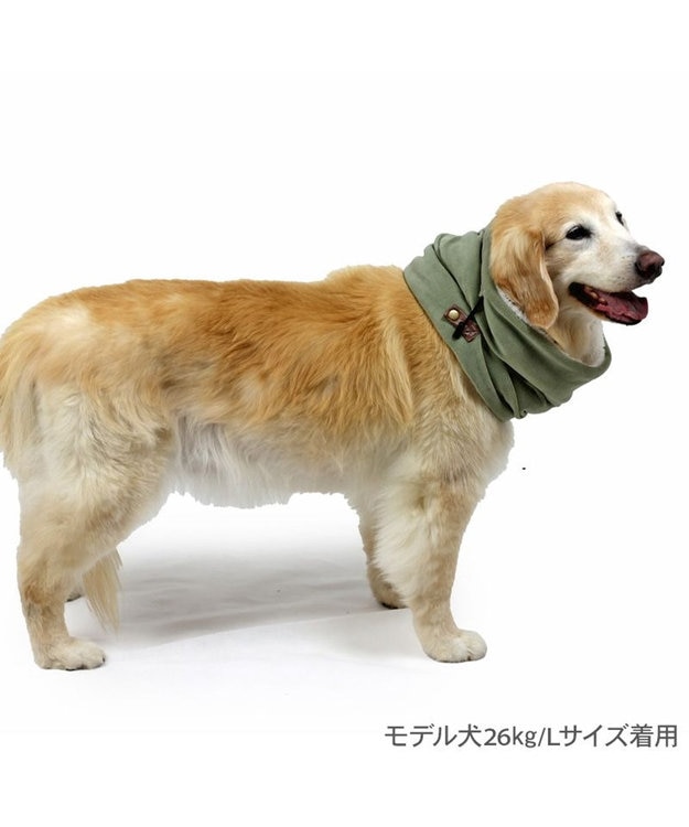 PET PARADISE ペットパラダイス フリーススヌード 中型犬 大型犬 緑