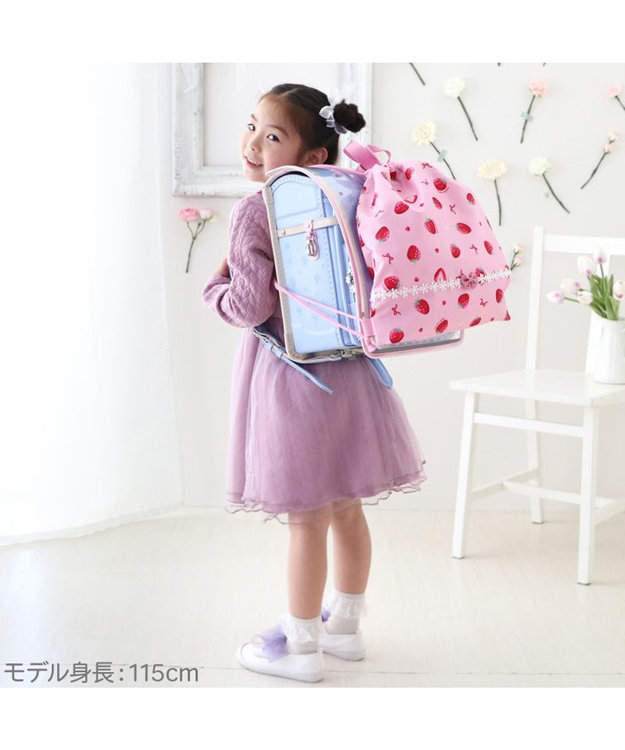 Mother garden マザーガーデン 野いちご お着替え巾着 《いちご柄》 -