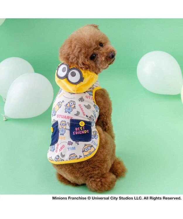 PET PARADISE ミニオン ボブ  フード付き タンクトップ 小型犬 ベージュ