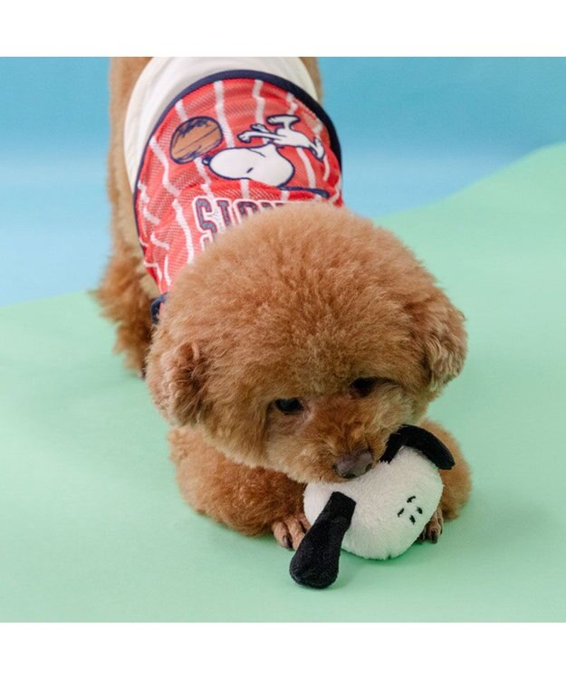PET PARADISE スヌーピー フェイスボールトイ ホワイト