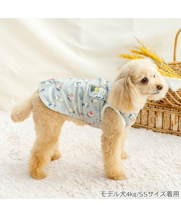 PET PARADISE スヌーピー makokoro ホカリラ スパオール ベスト 小型犬 グレー