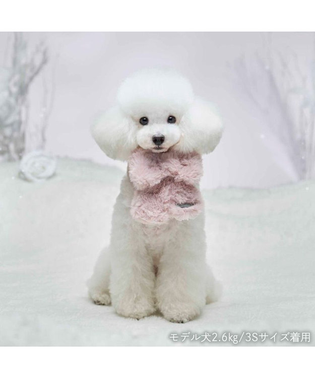 PET PARADISE cherircouture りぼんマフラー 小型犬 ピンク
