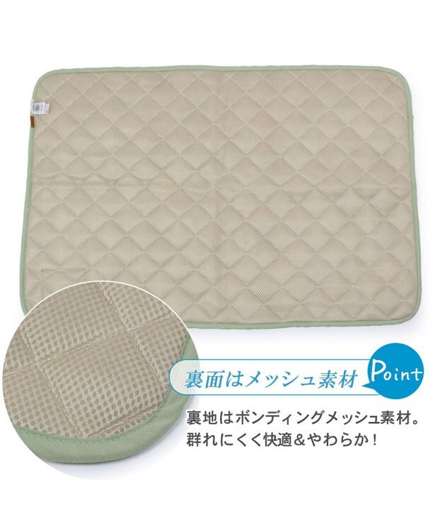 PET PARADISE 犬 クール マット 冷感 スヌーピー 柔らか  サーフ柄クールマット (90×60cm) 接触冷感 ひんやり ペット カーキ