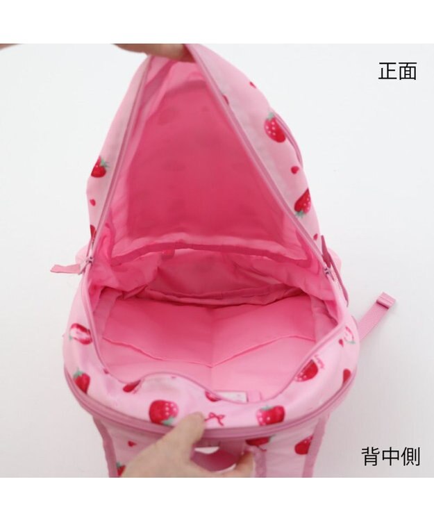 Mother garden マザーガーデン 子供用 リュック 【Ｌサイズ 】《 ユニコーン / 野いちご 》 水彩柄・桃