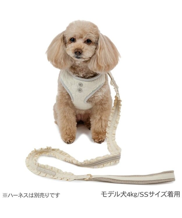 PET PARADISE ペットパラダイス ナチュラルフリル リード ＳＳ～Ｓ 小型犬 ベージュ