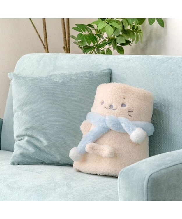 Mother garden しろたん マフラー くるっとひざ掛け オフホワイト