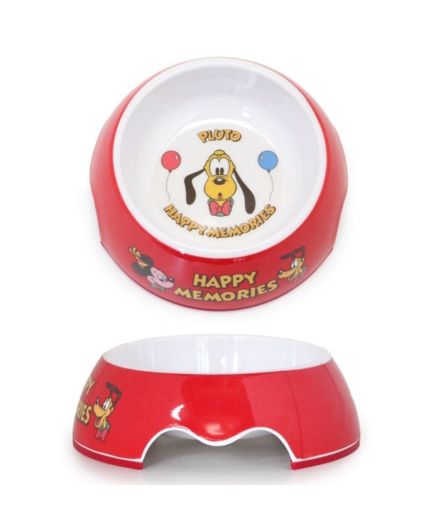 PET PARADISE ディズニー プルート ハッピーメモリーズ フードボウル レッド