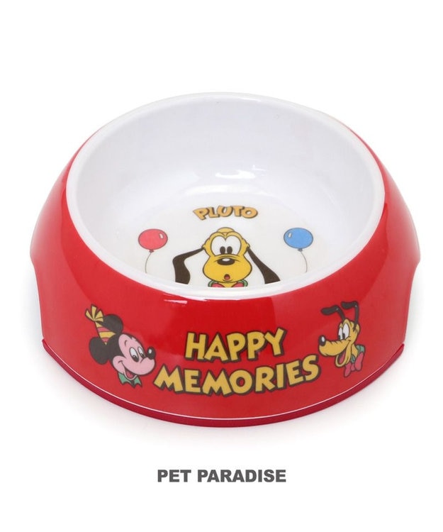 PET PARADISE ディズニー プルート ハッピーメモリーズ フードボウル レッド