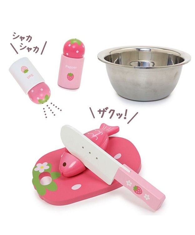 Mother garden マザーガーデン  野いちご キューティ テーブル キッチン ピンク（淡）