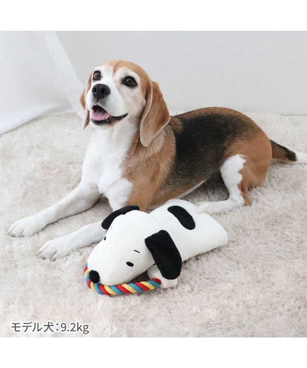 PET PARADISE  スヌーピー ロープ パペット トイ ホワイト
