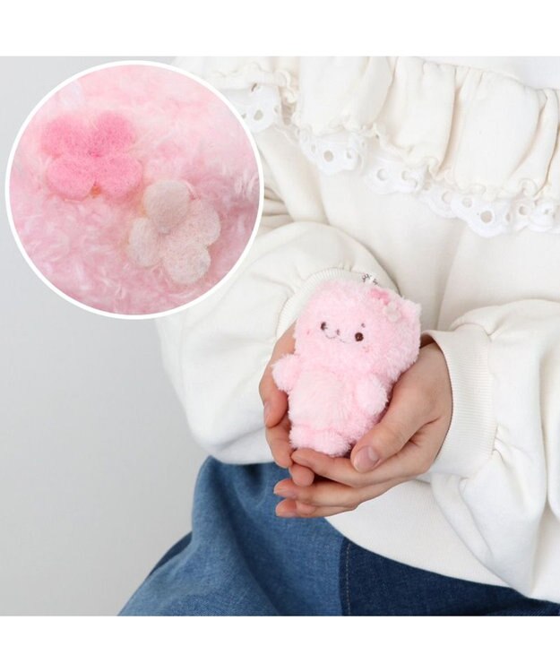 Mother garden しろたん もふもふ お座り マスコットキーホルダー 【単品】 さくららっこいぬ