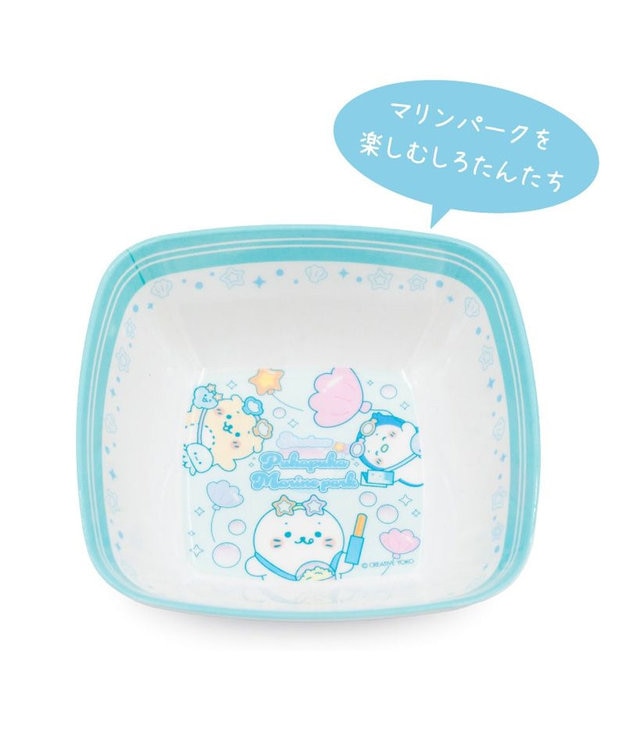 Mother garden しろたん メラミン食器 スクエアボウル 0