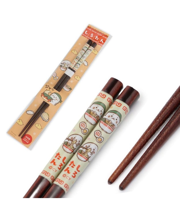 Mother garden しろたん 木製箸 21㎝ 《中華柄》単品 中華柄