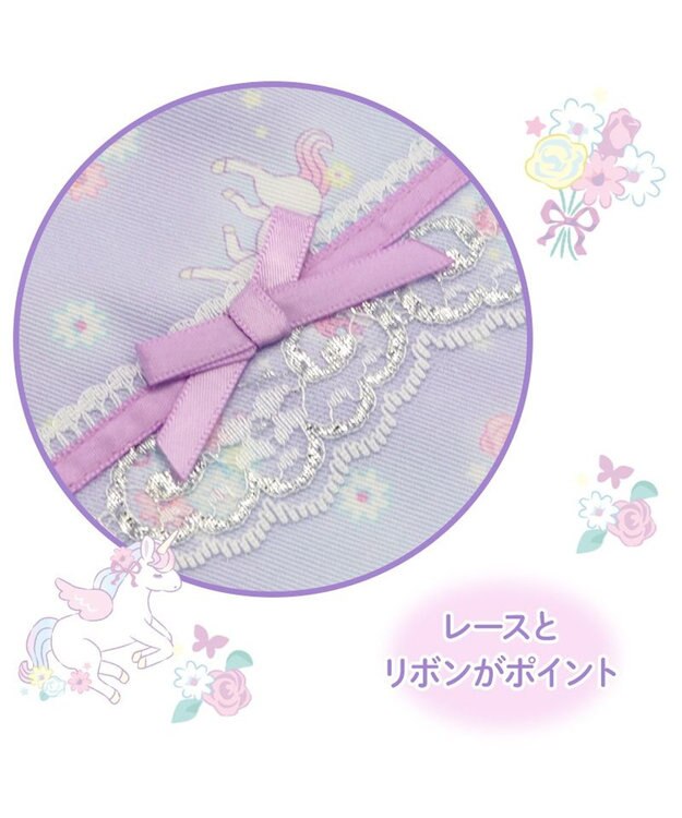 Mother garden マザーガーデン ユニコーン ランチ巾着 《フラワー柄》 フラワー柄