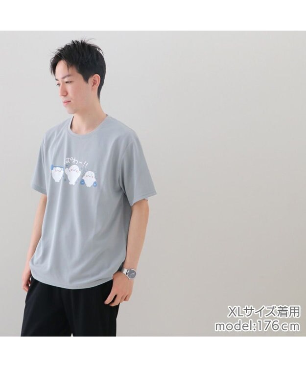 Mother garden しろたん ドライ ぱわー柄 Tシャツ 半袖 《灰色》  吸水速乾加工 レディース メンズ ユニセックス グレー