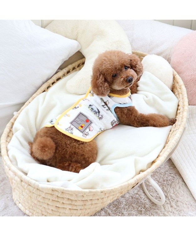 PET PARADISE ディズニー くまのプーさん ふわりとキルトベスト  手描き柄  超小型犬 小型犬 手描き柄