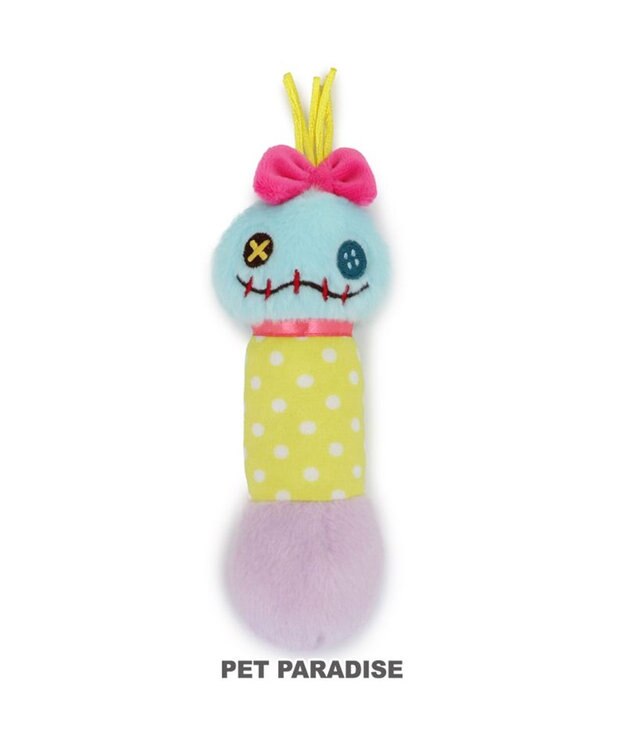PET PARADISE ディズニー スクランプ ダンベル トイ ライトブルー